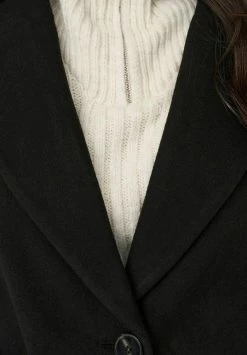 ONLY LANGE EINFARBIGE - Kurzmantel - Black -Mode Verkauf 018b19d58ec54f27b6a1df55dfd7fd69