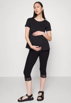 ONLY MATERNITY OLMLOVELY KNICKERS - Leggings - Hosen - Black -Mode Verkauf 02ababfb0def410aa171939865f0fa35