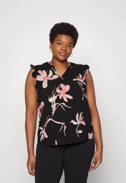 ONLY CARMAKOMA Ohne Ärmel Curvy Print - Top - Black