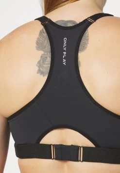 Only Play ONPBOTILDA NEW ZIP BRA - Sport-BH Mit Mittlerer Stützkraft - Black -Mode Verkauf 0329f00b73a44fa99d503a9c48d4a2e1