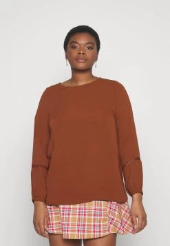 ONLY CARMAKOMA CARMIKKA - Bluse - Chocolate Fondant