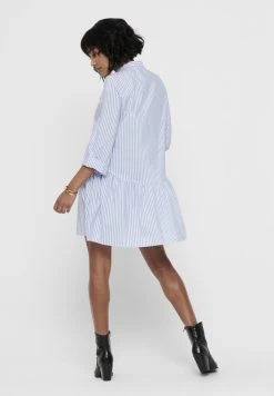 ONLY ONLDITTE LIFE 3/4 - Blusenkleid - Cloud Dancer/blue -Mode Verkauf 03f2dba073f54e0eba6a3654a8a796e4