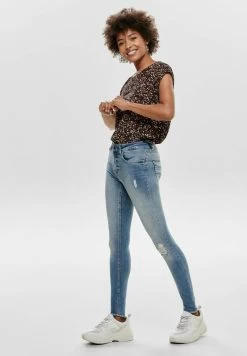 ONLY PRINT KURZARM BASIC RUNDHALS TEIL - Bluse - Braun -Mode Verkauf 0554bfcd00744ac9a0a1f0fdf82f0c19