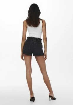 ONLY ONLCUBA LIFE PAPERBAG DNM NOOS - Jeans Shorts - Black Denim -Mode Verkauf 074a7ebdb3974a7490a7ffadb00a64a2