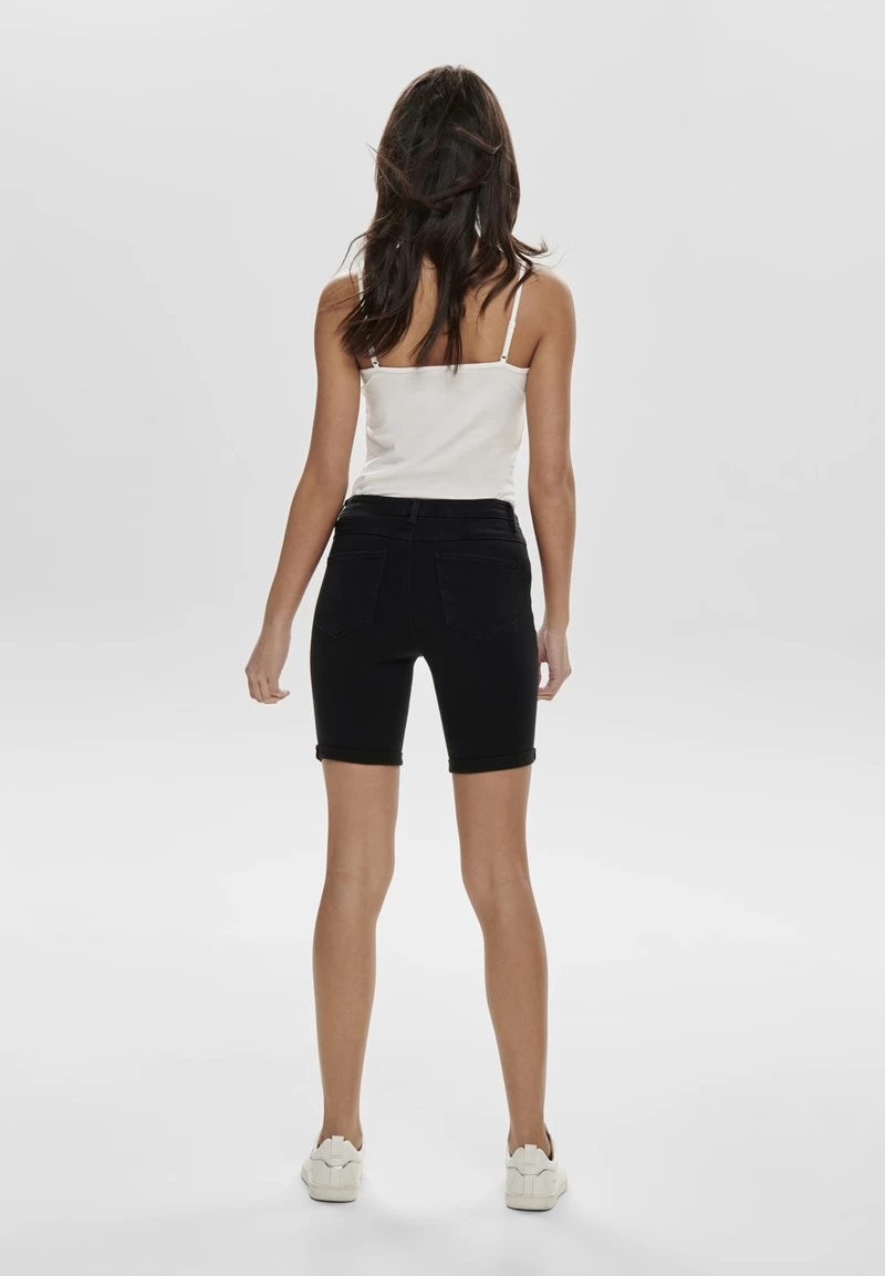 ONLY ONLRAIN LIFE MID LONG - Jeans Shorts - Black 5 ONLY ONLRAIN LIFE MID LONG - Jeans Shorts - Black – Bild 3