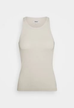 ONLY ONLLINDSAY TANK 2 PACK - Top - Black/pumice Stone -Mode Verkauf 09498d91785b48b9aa41cb9f2797456b