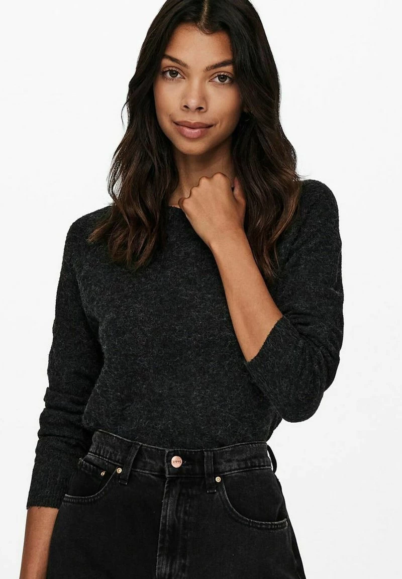 ONLY BASIC LANGARM RUNDHAL - Strickpullover - Schwarz 6 ONLY BASIC LANGARM RUNDHAL - Strickpullover - Schwarz – Bild 4