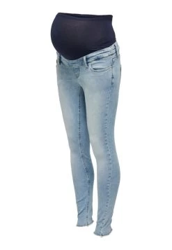 ONLY MATERNITY Jeans Skinny Fit - Light Blue Denim -Mode Verkauf 0d8bcab17c9a4805b97954e268139a3d