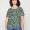 ONLY CARMAKOMA CARNOVA LOLLI LIFE TOP - Top - Winter Green