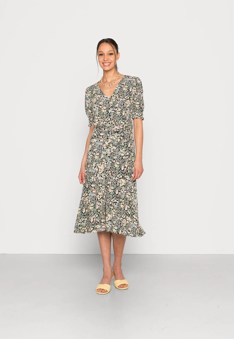 ONLY ONLFREDERIKKE V NECK BELT DRESS - Blusenkleid - Cloud Dancer/yellow Mix 4 ONLY ONLFREDERIKKE V NECK BELT DRESS - Blusenkleid - Cloud Dancer/yellow Mix – Bild 2