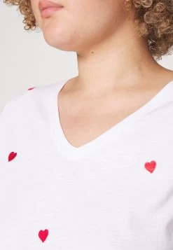 V-NECK TOP BOX - T-Shirt Basic - Bright White Heart -Mode Verkauf 0f5dc6208c7f4baa84a8787e8beafca4
