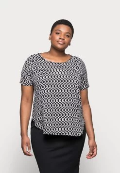 ONLY CARMAKOMA CARVICA PLUS SIZE - Bluse - Black/white