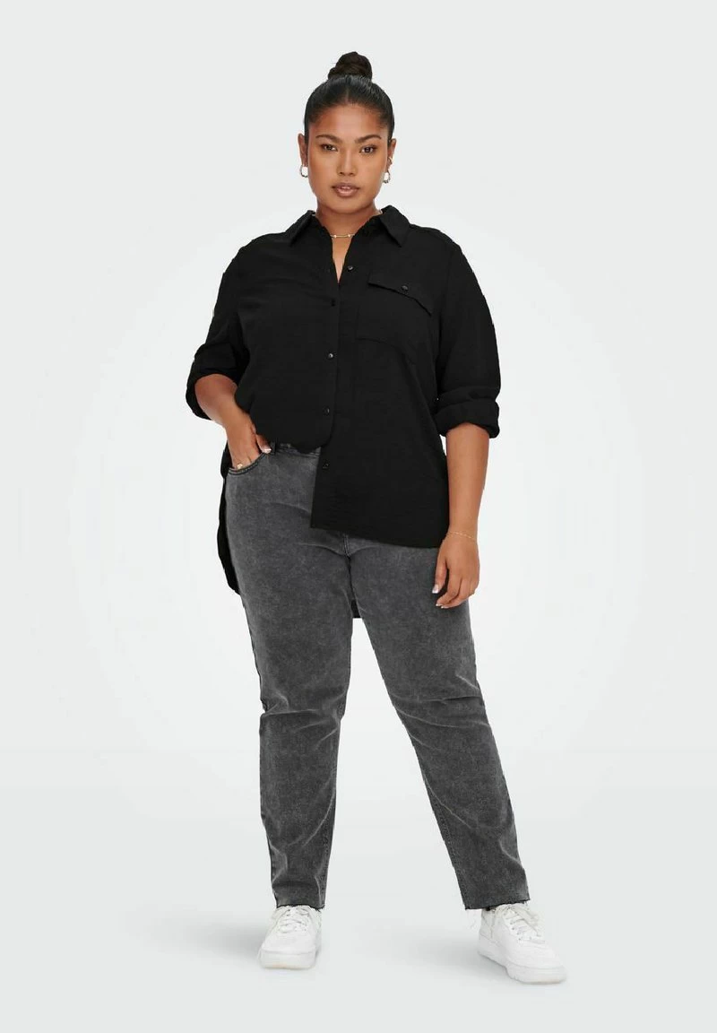 ONLY CARMAKOMA CARJOLEEN JACKIE LS WVN - Hemdbluse - Black 4 ONLY CARMAKOMA CARJOLEEN JACKIE LS WVN - Hemdbluse - Black – Bild 2