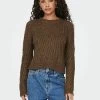 ONLY GROB - Strickpullover - Potting Soil -Mode Verkauf 15f72ad835c04811a96e657cd114f499