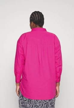 ONLY CARMAKOMA CARMINSA LS SOLID WVN - Hemdbluse - Fuchsia Purple -Mode Verkauf 1640c280622c48ada19701c23ff4ce52