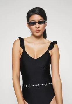 ONLY ONLDANA LARA RUFFLE SWIMSUIT - Badeanzug - Black -Mode Verkauf 174c3c22acbb4b3eb5d11adece73331c