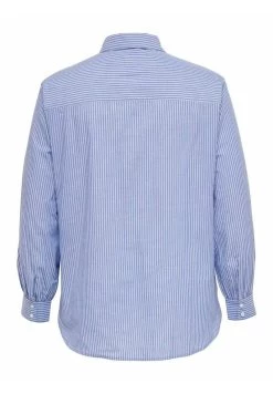 ONLY CARMAKOMA CURVY GESTREIFTES - Hemdbluse - Bleached Denim -Mode Verkauf 17c920feed51418e94c2645b7988477c