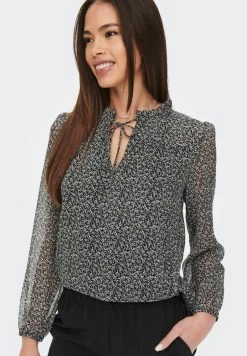 ONLY DITSY - Bluse - Schwarz -Mode Verkauf 19242c96c8074e9caef9c9cd216bafde