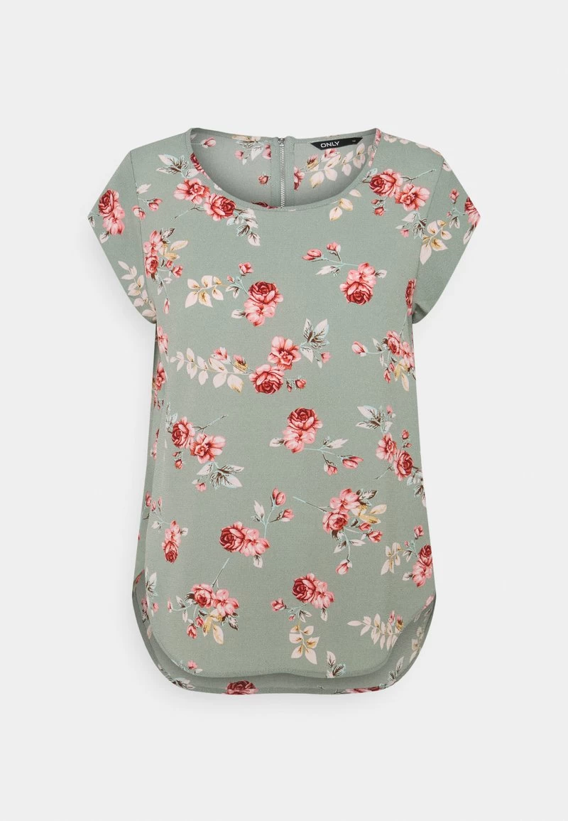 ONLY VIC AOP NOOS - Bluse - Chinois Green/red 7 ONLY VIC AOP NOOS - Bluse - Chinois Green/red – Bild 5