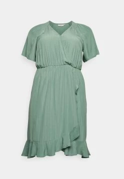 ONLY CARMAKOMA CARARUM WRAP DRESS - Freizeitkleid - Green 12 ONLY CARMAKOMA CARARUM WRAP DRESS - Freizeitkleid - Green -Mode Verkauf 1c589b111e5c40859c4764d20b51ea01