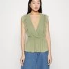 ONLY ONLLONDON RUFFLE - Top - Reseda -Mode Verkauf 1dde9429647b4f68bae44a8d119ffedd