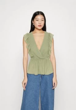 ONLY ONLLONDON RUFFLE - Top - Reseda