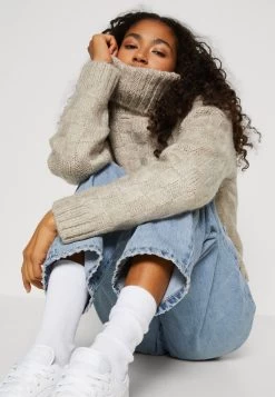 ONLY ONLRUBI ROLLNECK - Strickpullover - Pumice Stone -Mode Verkauf 1e69146eeab840d699fd0256df5b072a