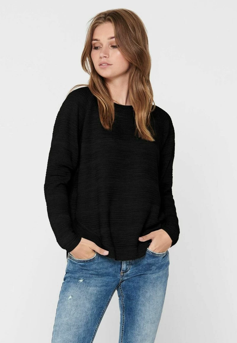ONLY DÜNNER LANGARM BASIC STRETCH SWEATER ONLCAVIAR - Strickpullover - Schwarz 7 ONLY DÜNNER LANGARM BASIC STRETCH SWEATER ONLCAVIAR - Strickpullover - Schwarz – Bild 5