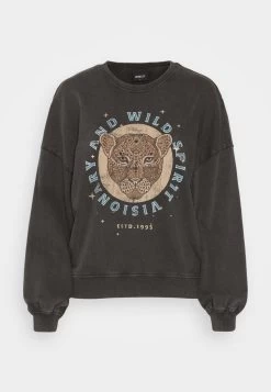 ONLY ONLLUCINDA ANIMAL HEAD - Sweatshirt - Black -Mode Verkauf 20fedd1b4f944b69bbb6654225936f36