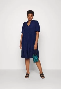 ONLY CARMAKOMA CARARUM DRESS - Freizeitkleid - Peacoat -Mode Verkauf 22bafd25e911457899fb22e8da9a4683