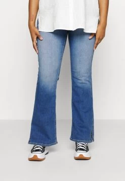 ONLY CARMAKOMA CARWILLY FLARED - Jeans Bootcut - Medium Blue Denim