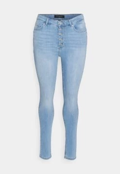 ONLY CARMAKOMA CARWILLY JEANS - Jeans Skinny Fit - Light Blue Denim