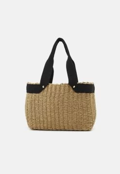ONLY ONLJOHANNA STRAW HANDBAG - Handtasche - Irish Cream