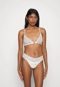 ONLY ONLLOVISA LOVE BRIDE TOP THONG SET - String - Cloud Dancer