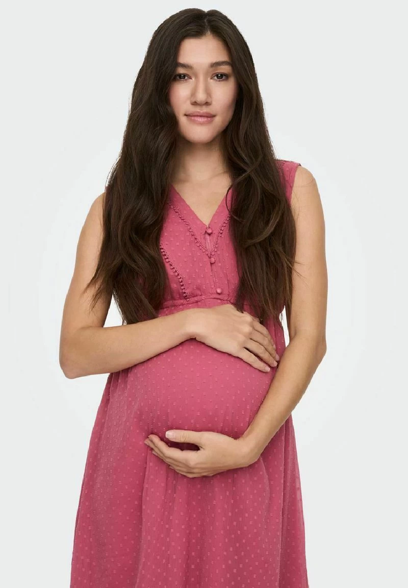 ONLY MATERNITY GEPUNKTET - Freizeitkleid - Rose Wine 5 ONLY MATERNITY GEPUNKTET - Freizeitkleid - Rose Wine – Bild 3