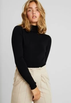 ONLY ONLVENICE ROLL - Strickpullover - Black