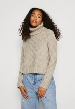 ONLY ONLRUBI ROLLNECK - Strickpullover - Pumice Stone