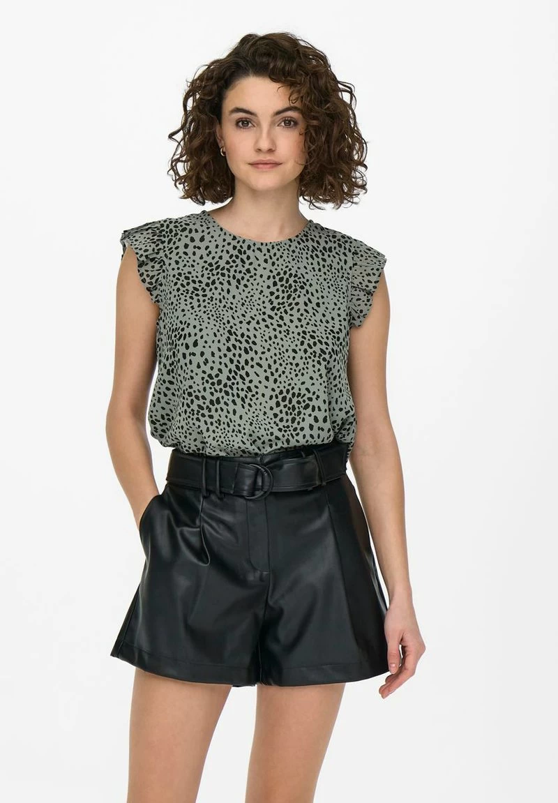 ONLY ONLANN STAR FRILL - T-Shirt Print - Seagrass Aop Dot Leo 3 ONLY ONLANN STAR FRILL - T-Shirt Print - Seagrass Aop Dot Leo