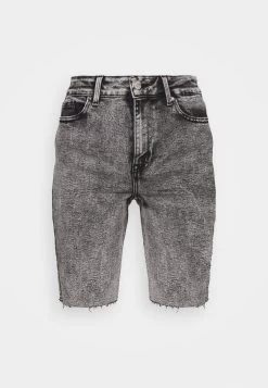 ONLY ONLERICA LIFE MID RAW - Jeans Shorts - Black Denim -Mode Verkauf 3f62a9101e7b43b59c860fed76114f10