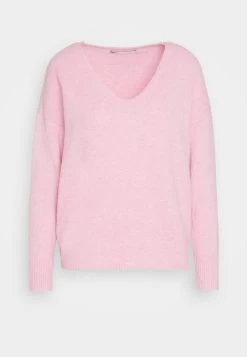 ONLY ONLRICA LIFE V NECK - Strickpullover - Prism Pink Melange -Mode Verkauf 4316ceec55cd47028536b31e5e68dc66