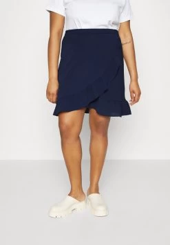 ONCNOVA LUX MERLE SHORT SKIRT - Wickelrock - Navy Blazer