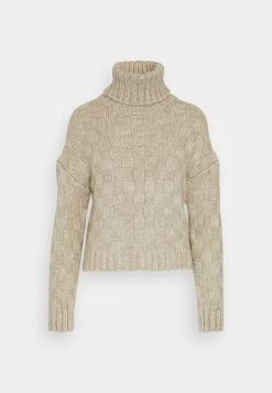 ONLY ONLRUBI ROLLNECK - Strickpullover - Pumice Stone -Mode Verkauf 476de851b3f64082a56768f250a1515b
