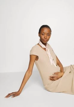 ONLY MATERNITY OLMNELLA BUTTON DRESS - Strickkleid - Beige -Mode Verkauf 47ad56e02333428896a50e1f3f3d4801