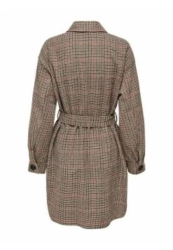 ONLY KARIERTE - Kurzmantel - Sand Dollar -Mode Verkauf 4b51eecb26ea493da5e6c05269444af5