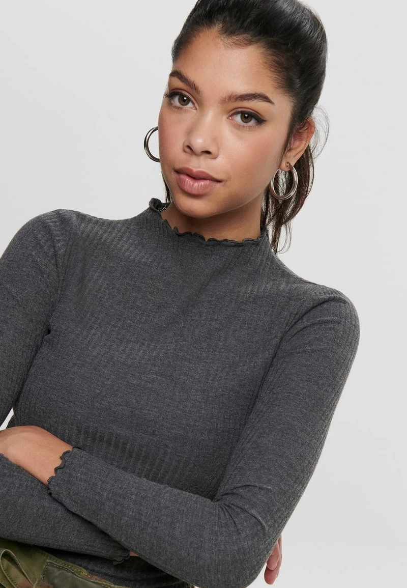 ONLY ONLEMMA HIGH NECK - Strickpullover - Dark Grey Melange 6 ONLY ONLEMMA HIGH NECK - Strickpullover - Dark Grey Melange – Bild 4
