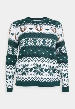 ONLY CARMAKOMA CARXMAS - Strickpullover - Shady Glade -Mode Verkauf 4dc43f4d5f314835b0d514ba545f59cf