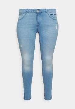 ONLY CARMAKOMA CARKARLA - Jeans Skinny Fit - Light Blue Denim -Mode Verkauf 508377b4e70e449c8b1d967afd5a6122