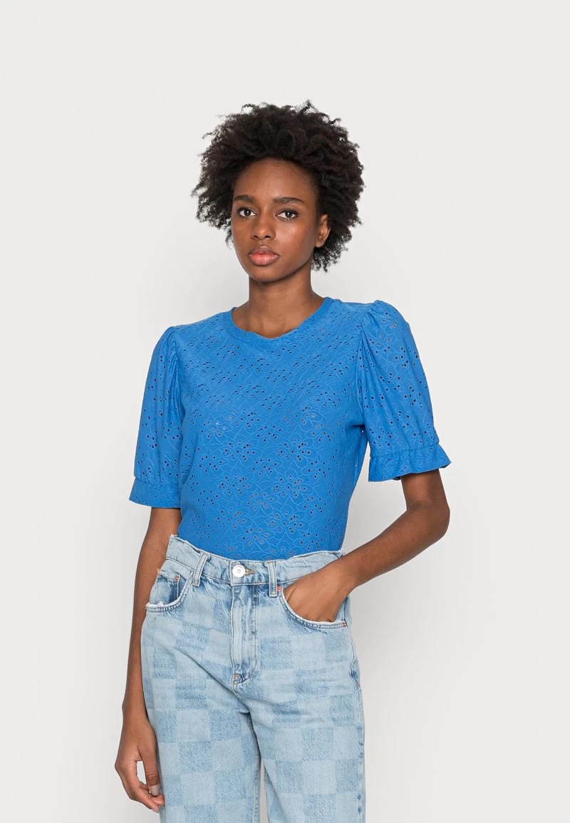 ONLY ONLSMILLA PUFF - T-Shirt Print - Strong Blue 3 ONLY ONLSMILLA PUFF - T-Shirt Print - Strong Blue