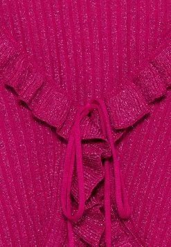 ONLY ONLMALIKA GLITTER RUFFLE - Strickjacke - Very Berry -Mode Verkauf 55539bec33464bab86db8ea649af6827