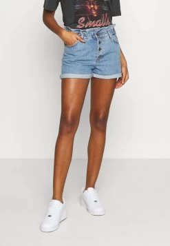 ONLY ONLCUBA LIFE PAPERBAG DNM NOOS - Jeans Shorts - Medium Blue Denim